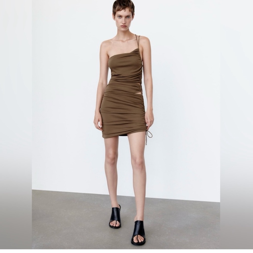 Zara Draped Asymmetrical Dress